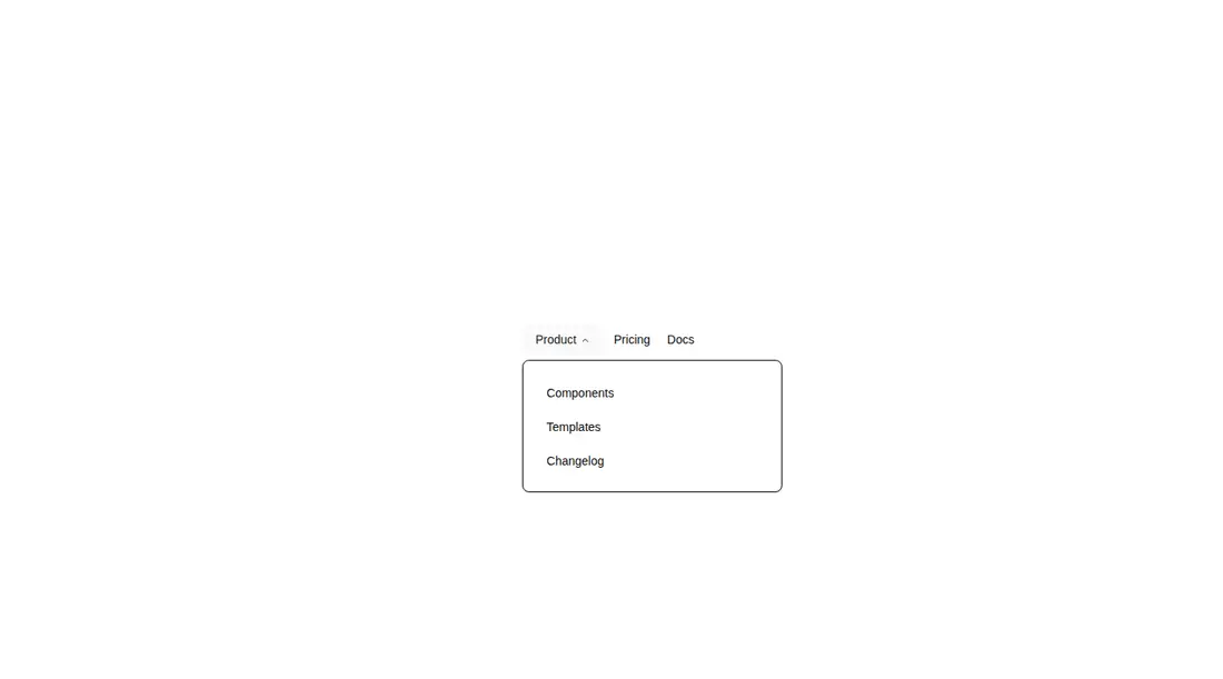 Harness screenshot of shadcn-navigation-menu at 1440 pixels wide
