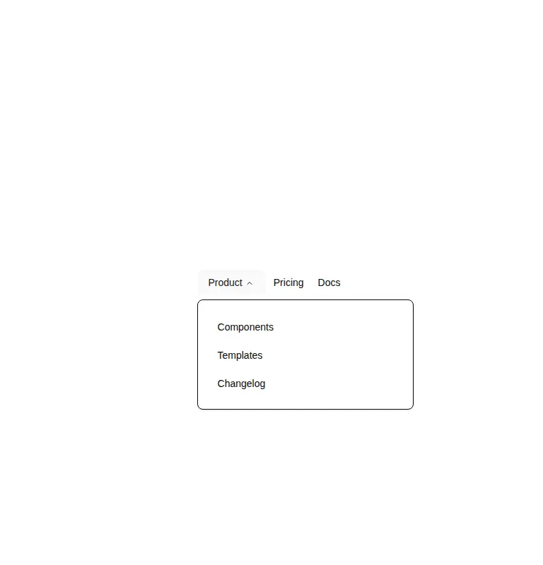 Harness screenshot of shadcn-navigation-menu at 768 pixels wide