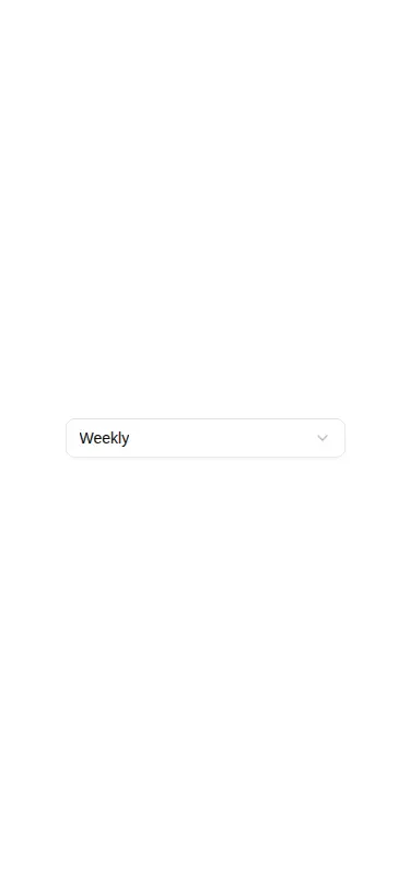 Harness screenshot of shadcn-select at 375 pixels wide