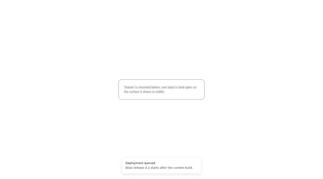 Harness screenshot of shadcn-sonner at 1440 pixels wide