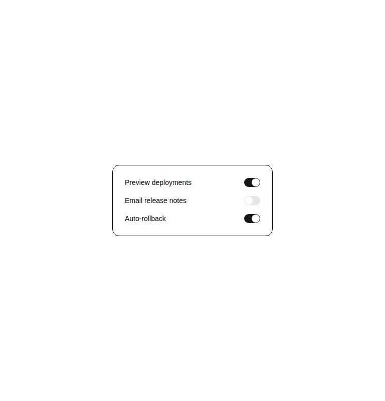 Harness screenshot of shadcn-switch at 768 pixels wide