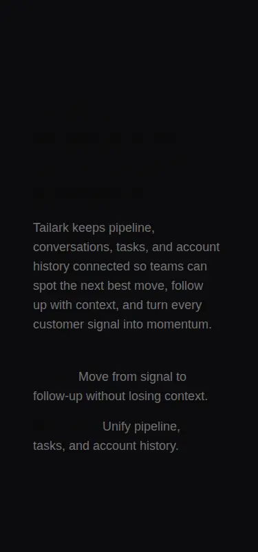 Harness screenshot of tailark-dusk-content-2 at 375 pixels wide