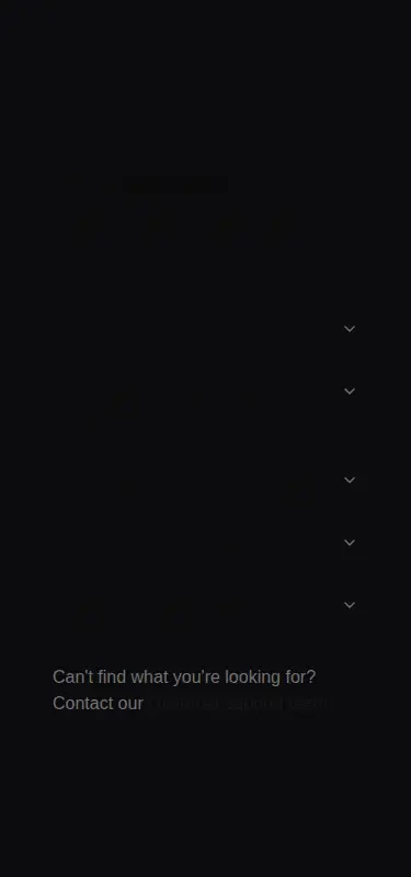 Harness screenshot of tailark-dusk-faqs-1 at 375 pixels wide