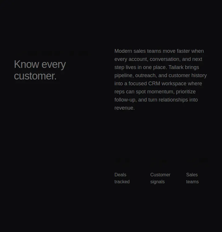 Harness screenshot of tailark-dusk-stats-1 at 768 pixels wide