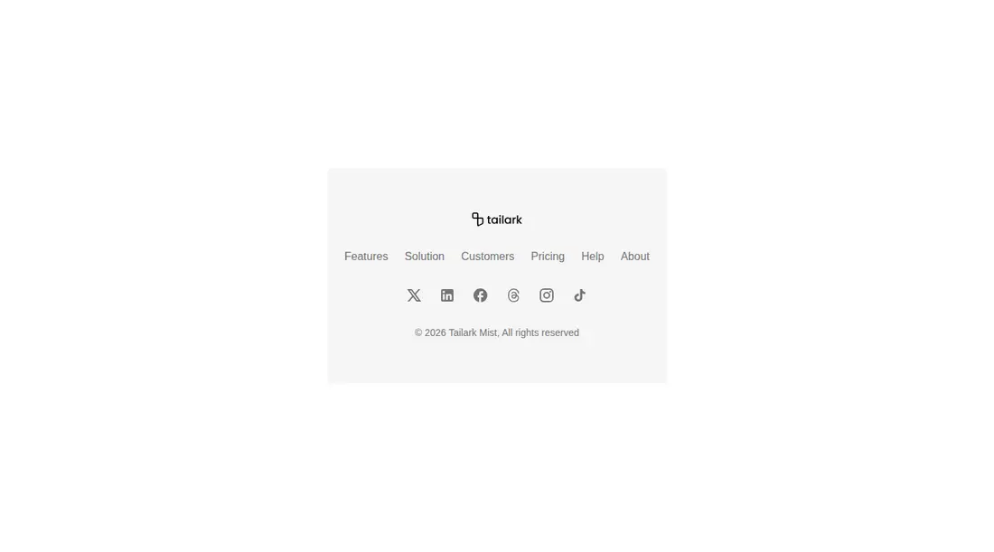 Harness screenshot of tailark-mist-footer-1 at 1440 pixels wide