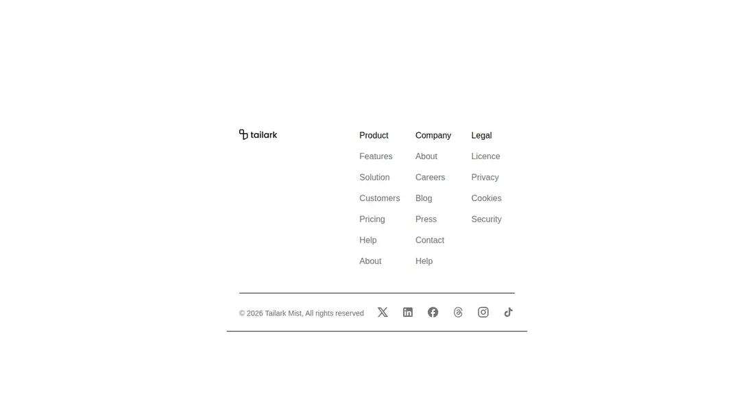 Harness screenshot of tailark-mist-footer-2 at 1440 pixels wide
