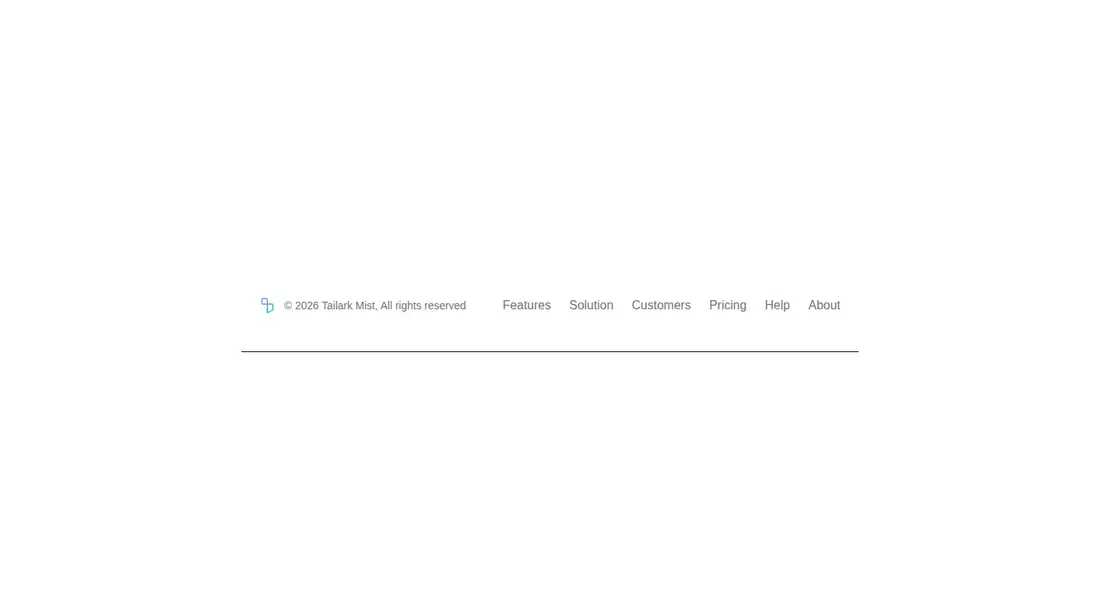 Harness screenshot of tailark-mist-footer-4 at 1440 pixels wide