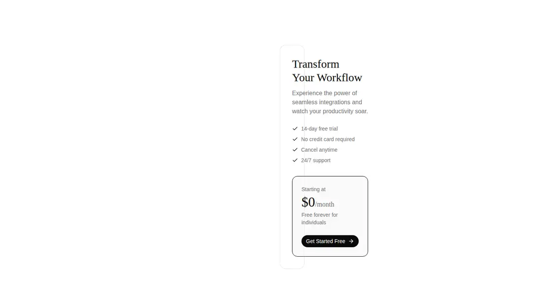 Harness screenshot of tailark-veil-call-to-action-4 at 1440 pixels wide