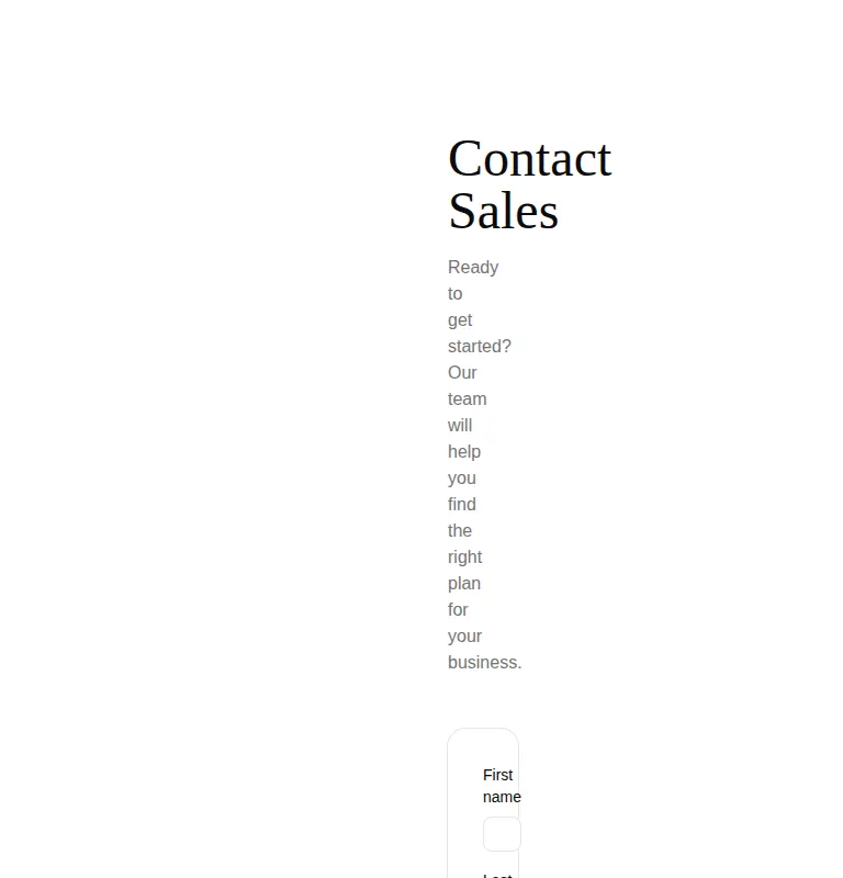 Harness screenshot of tailark-veil-contact-2 at 768 pixels wide