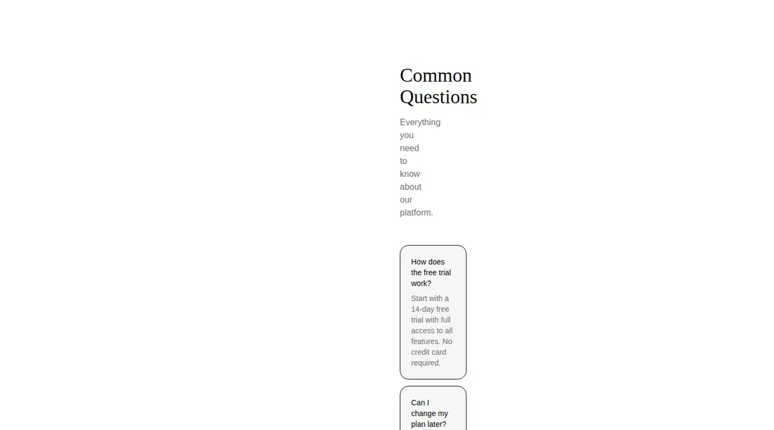 Harness screenshot of tailark-veil-faqs-4 at 1440 pixels wide