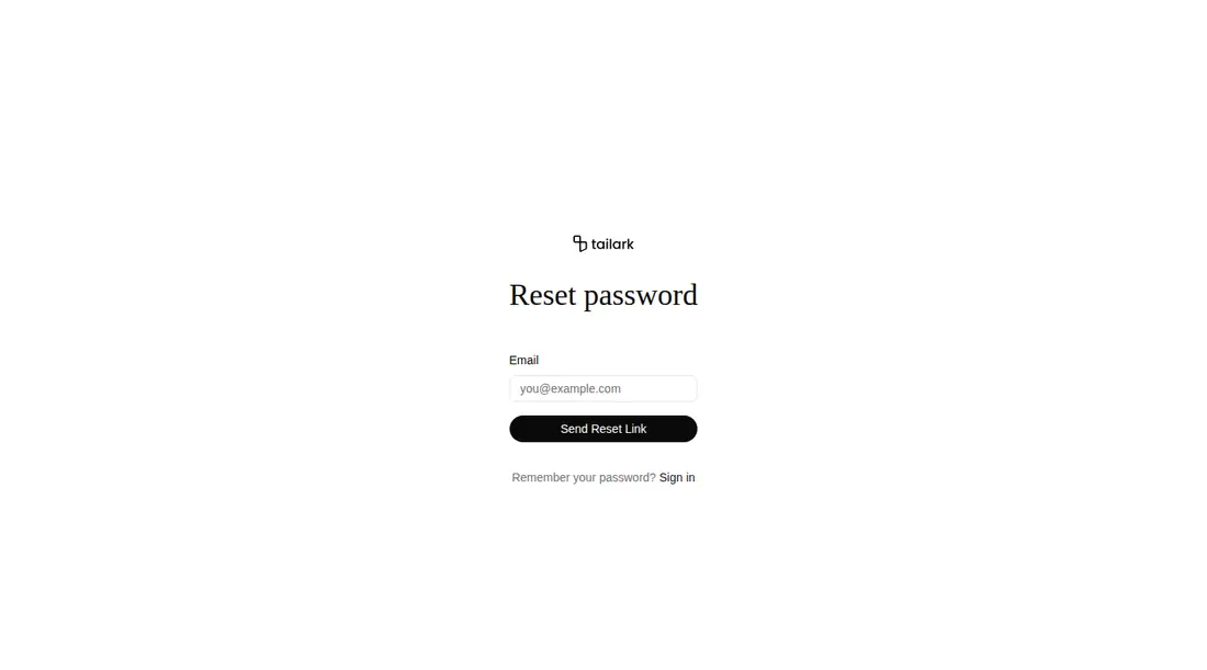 Harness screenshot of tailark-veil-forgot-password-3 at 1440 pixels wide