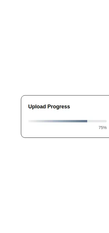 Harness screenshot of tripled-animated-progress-shadcnui at 375 pixels wide