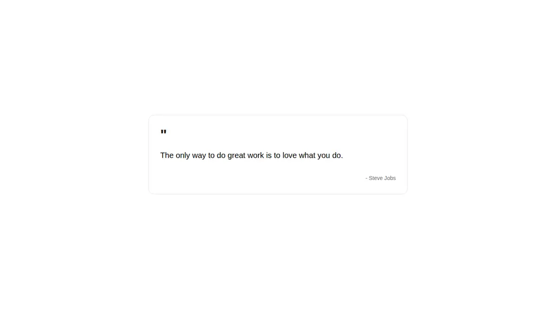 Harness screenshot of tripled-animated-quote-block-shadcnui at 1440 pixels wide