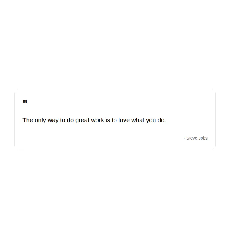 Harness screenshot of tripled-animated-quote-block-shadcnui at 768 pixels wide