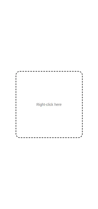 Harness screenshot of tripled-context-menu-shadcnui at 375 pixels wide