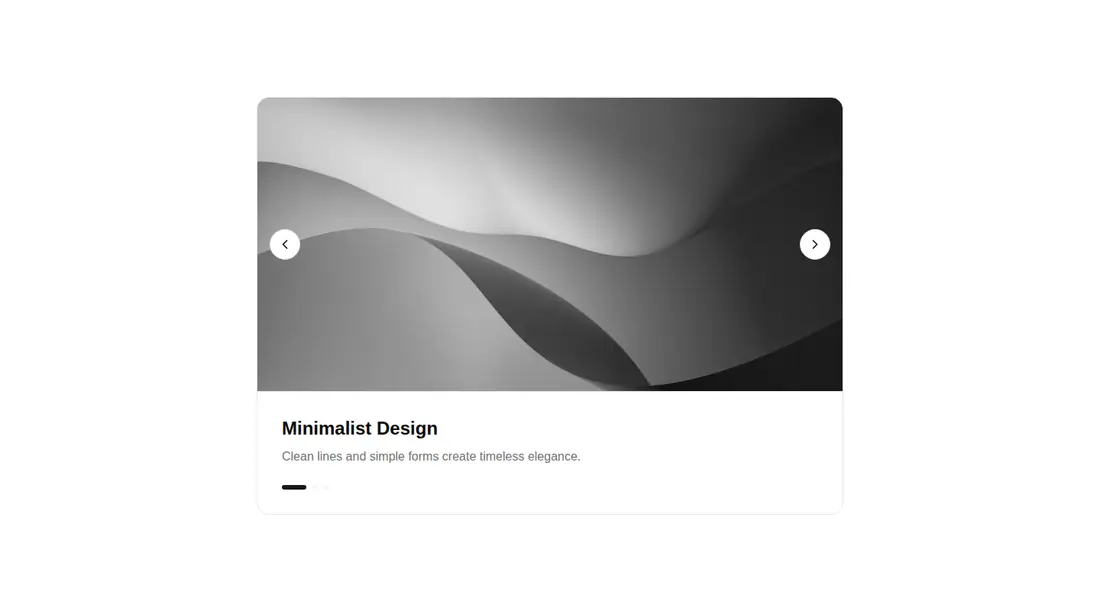 Harness screenshot of tripled-image-slider-card-shadcnui at 1440 pixels wide