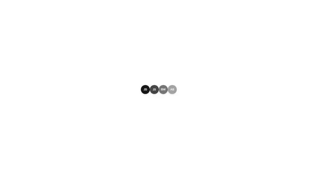Harness screenshot of tripled-magnetic-avatar-group-shadcnui at 1440 pixels wide