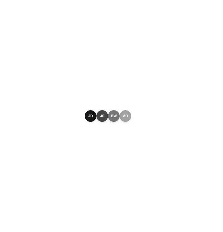 Harness screenshot of tripled-magnetic-avatar-group-shadcnui at 768 pixels wide