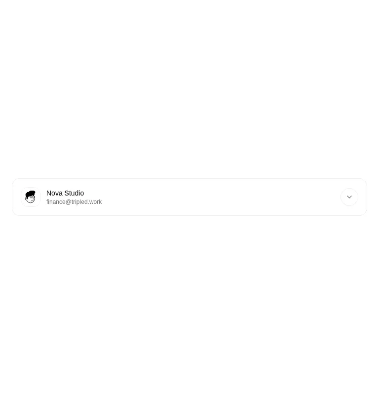Harness screenshot of tripled-multiple-accounts-shadcnui at 768 pixels wide