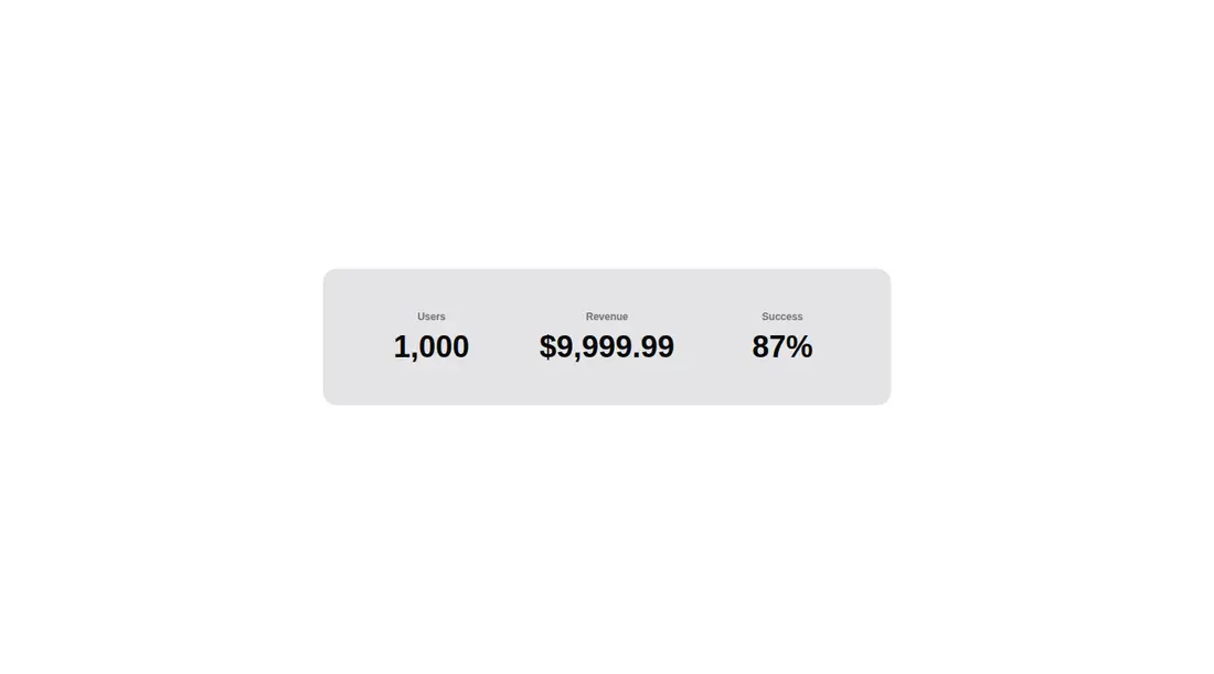 Harness screenshot of tripled-native-counter-up-carbon at 1440 pixels wide
