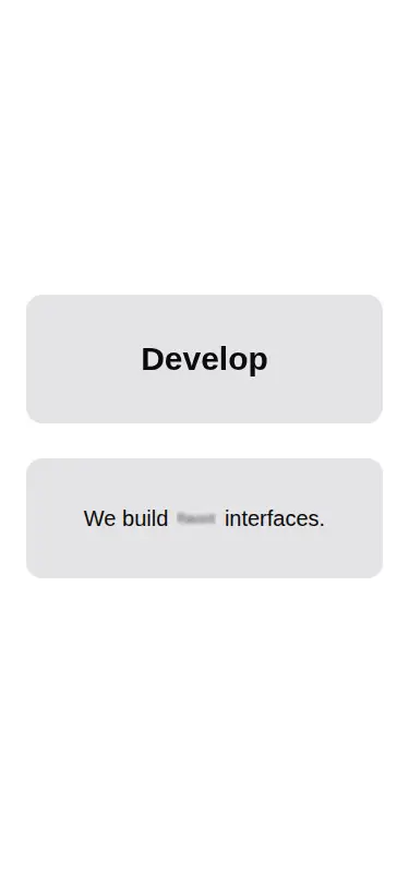 Harness screenshot of tripled-native-flip-text-carbon at 375 pixels wide