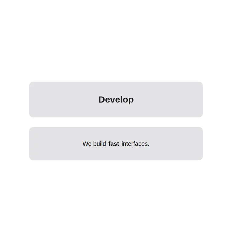 Harness screenshot of tripled-native-flip-text-shadcnui at 768 pixels wide