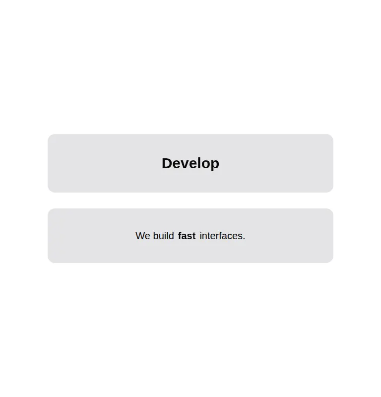 Harness screenshot of tripled-native-flip-text at 768 pixels wide