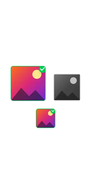Harness screenshot of tripled-native-image-checkbox-shadcnui at 375 pixels wide