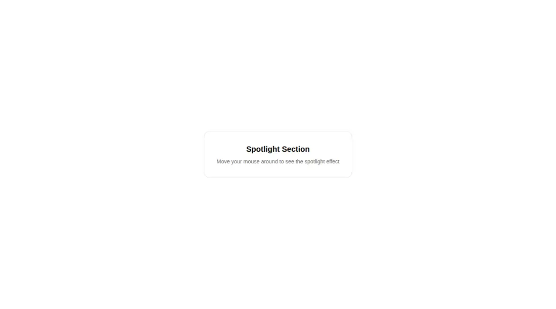 Harness screenshot of tripled-spotlight-section-shadcnui at 1440 pixels wide