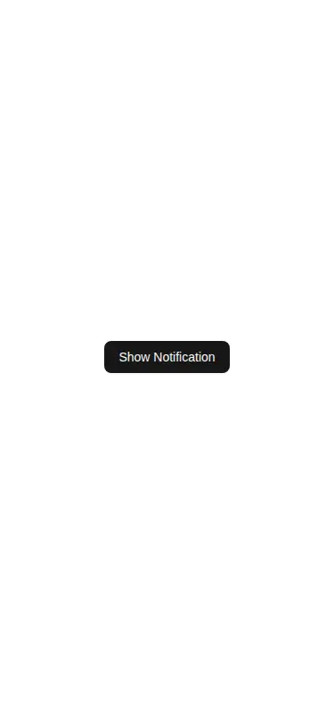 Harness screenshot of tripled-toast-notification-shadcnui at 375 pixels wide