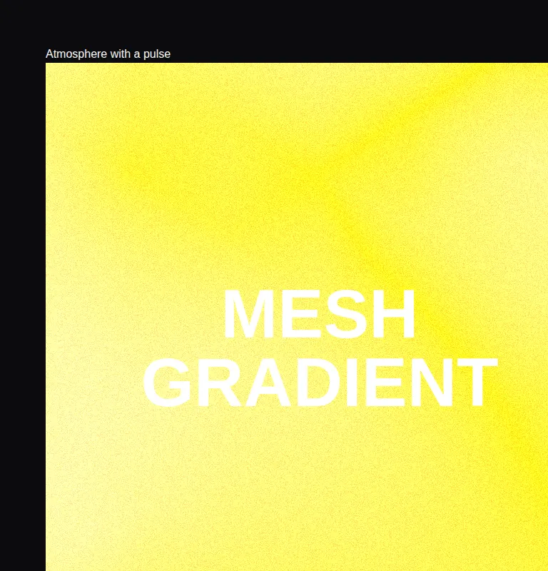 Harness screenshot of uilayouts-mesh-gradient-background2 at 768 pixels wide