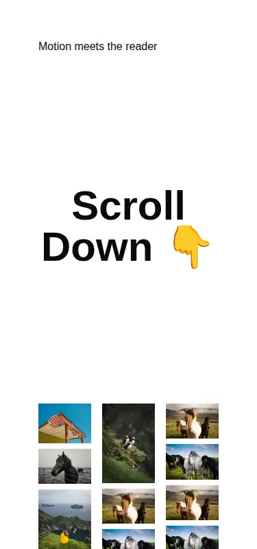 Harness screenshot of uilayouts-scroll-animation-default at 375 pixels wide