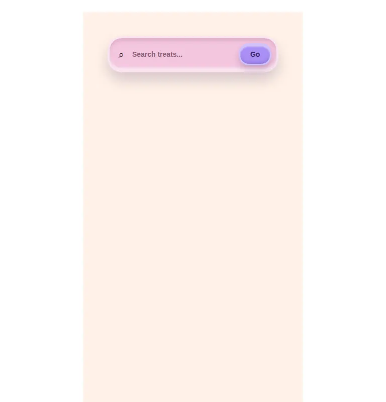 Harness screenshot of clay-search-input at 768 pixels wide
